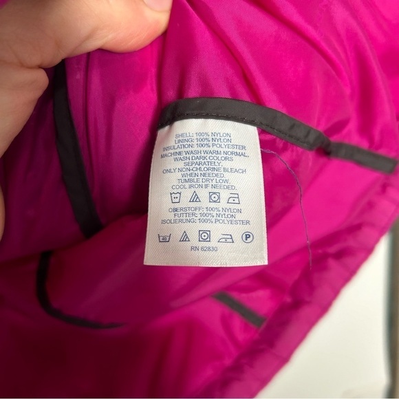 Lands End Full Zip Sleeveless Puffer Vest Womens Pink Medium - Picture 3 of 4